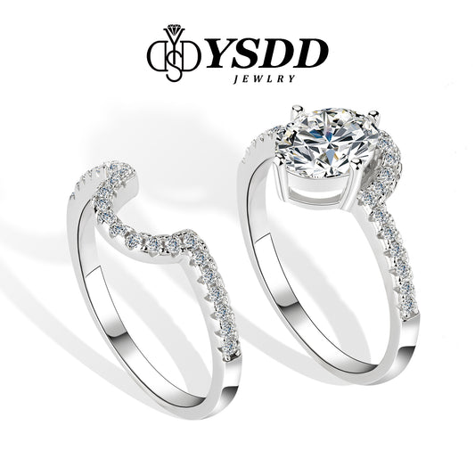 【#201】925 Sterling Silver Moissanite Rings