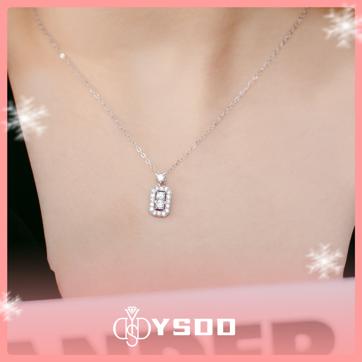 【#209 Business Casual】Regal Moissanite Pendant Necklace in s925